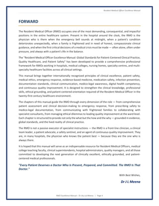 RMO Excellence Manual - Global Standards for Patient-Centered Clinical ...