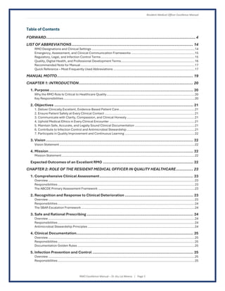 RMO Excellence Manual - Global Standards for Patient-Centered Clinical ...
