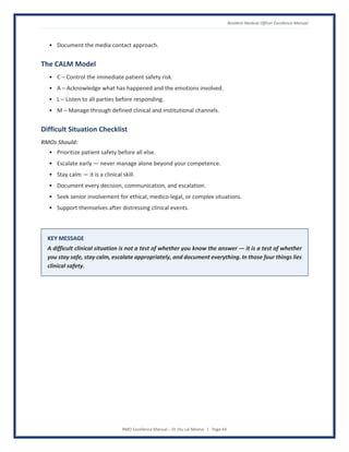 RMO Excellence Manual - Global Standards for Patient-Centered Clinical ...