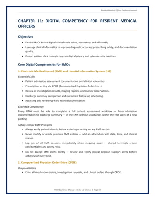 RMO Excellence Manual - Global Standards for Patient-Centered Clinical ...