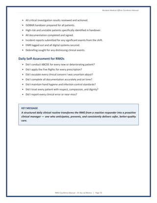 RMO Excellence Manual - Global Standards for Patient-Centered Clinical ...