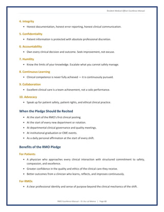 RMO Excellence Manual - Global Standards for Patient-Centered Clinical ...