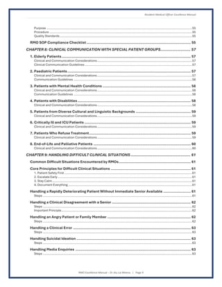 RMO Excellence Manual - Global Standards for Patient-Centered Clinical ...