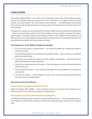 RMO Excellence Manual - Global Standards for Patient-Centered Clinical ...