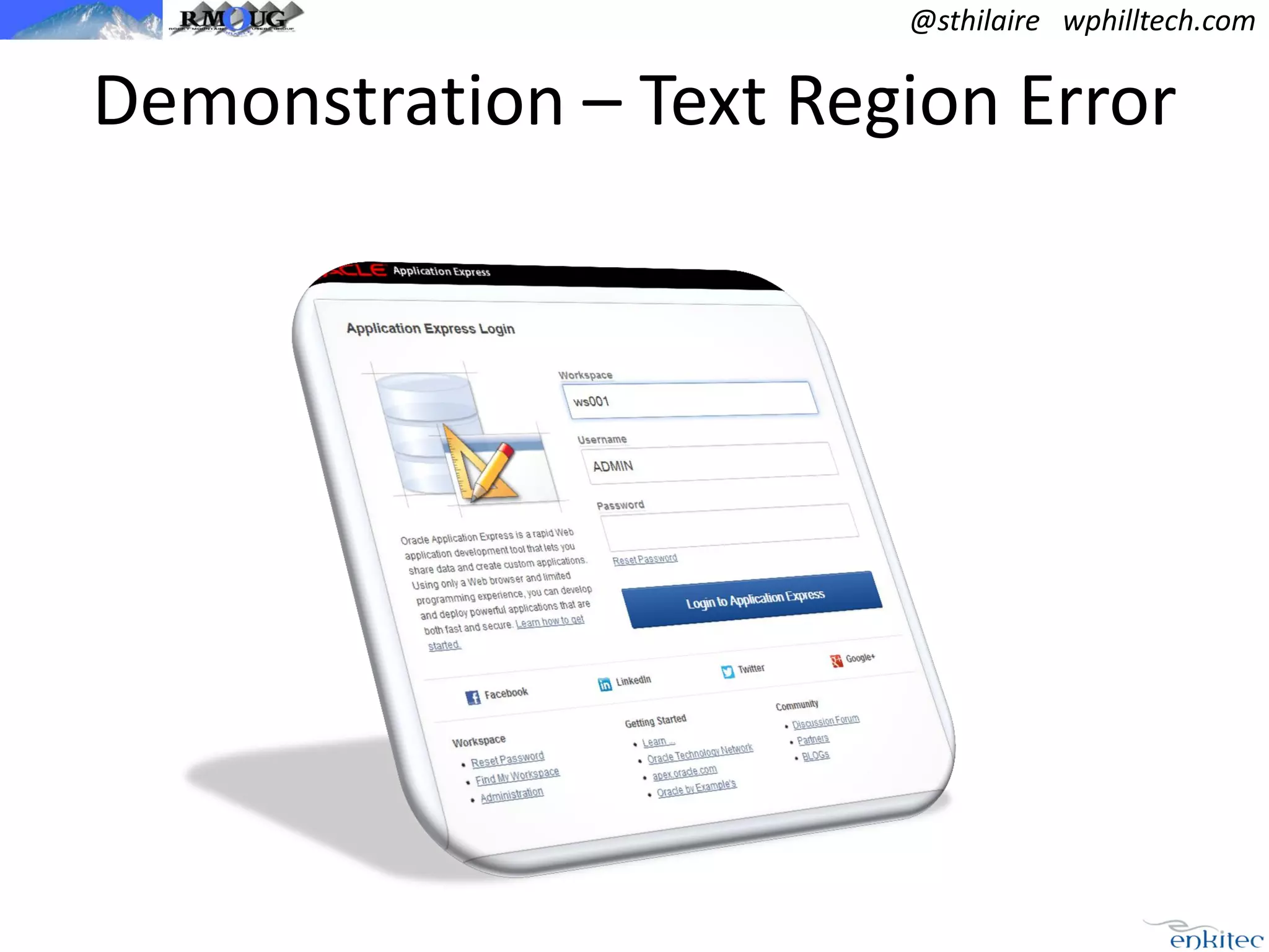 @sthilaire wphilltech.com

Demonstration – Text Region Error

 