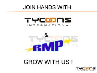 JOIN HANDS WITH   GROW WITH US ! &   