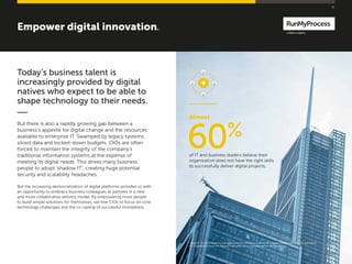 Empower digital innovation•
Today’s business talent is
increasingly provided by digital
natives who expect to be able to
s...