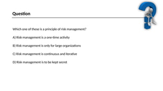 comprehensive project risk management checklist and... Risk Management Professional (PMI-RMP) Free Sample 2025 | PPTX