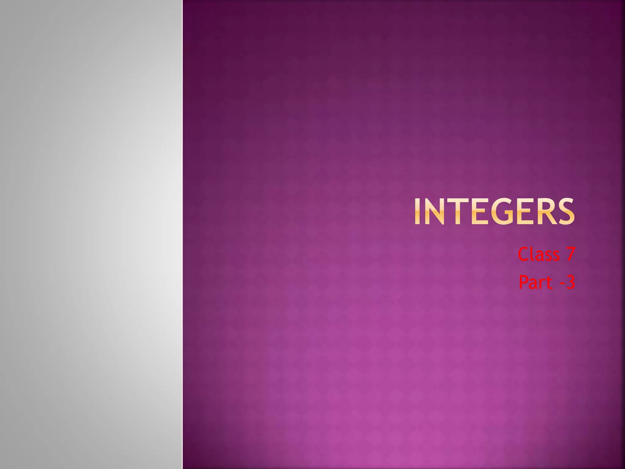 Integers part 3 pptx