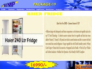 HAIER  FRIDGE PACKAGE-19 16990/ - 