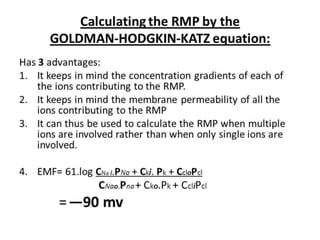Goldman equation
 