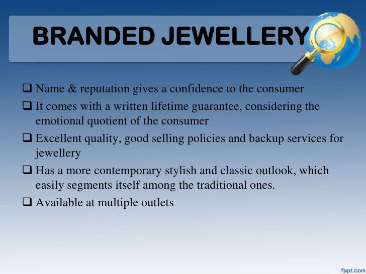 consumer buying behaviour of branded and non branded jewellery