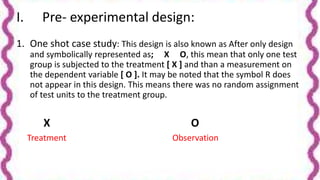 Experimental Research Design | PPTX