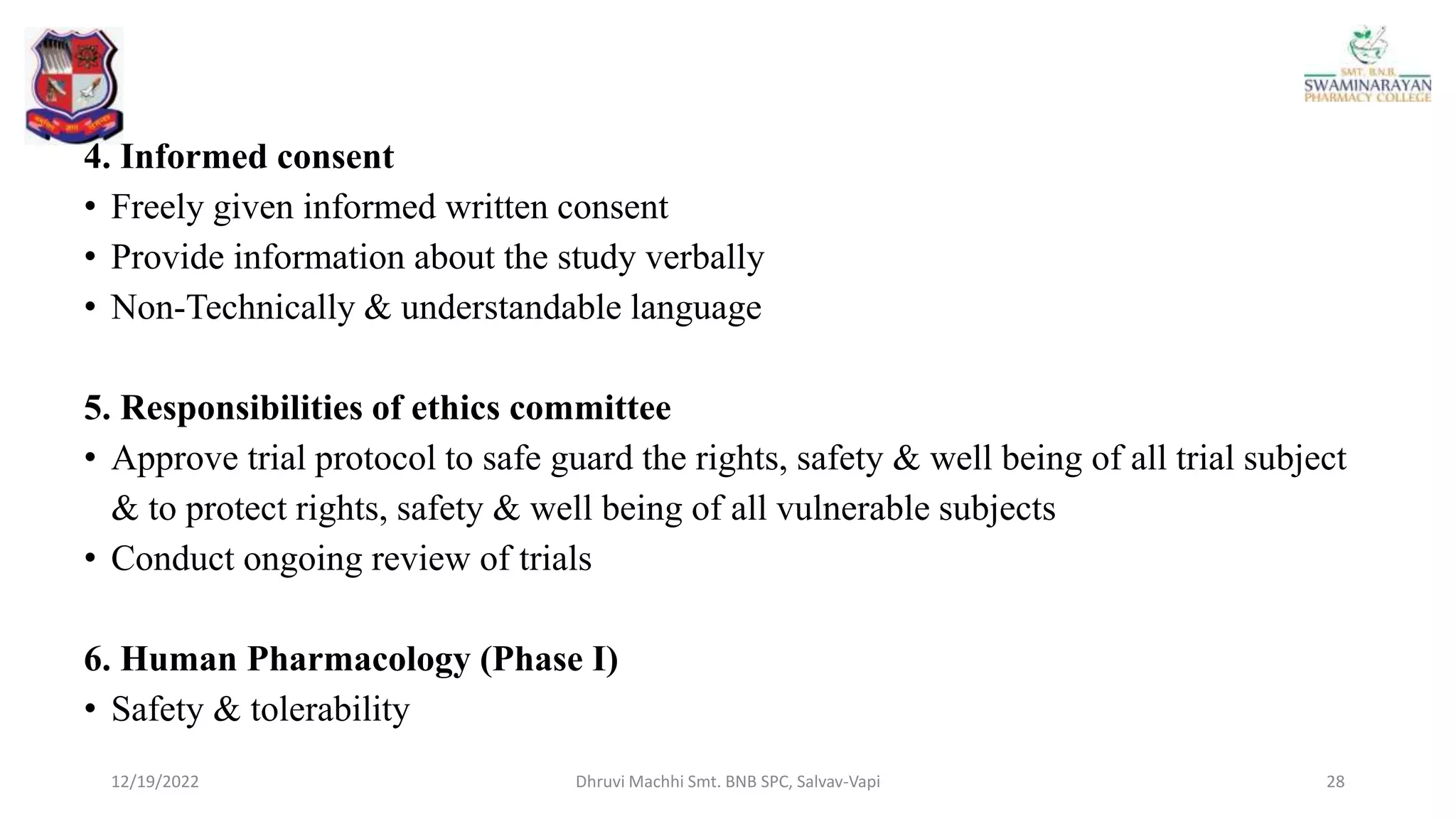 IBR, ICMR, Ethical Issues & Sch. Y | PPT
