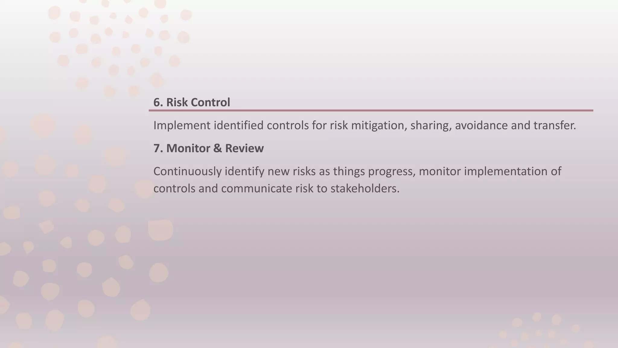 Risk management process | PPTX