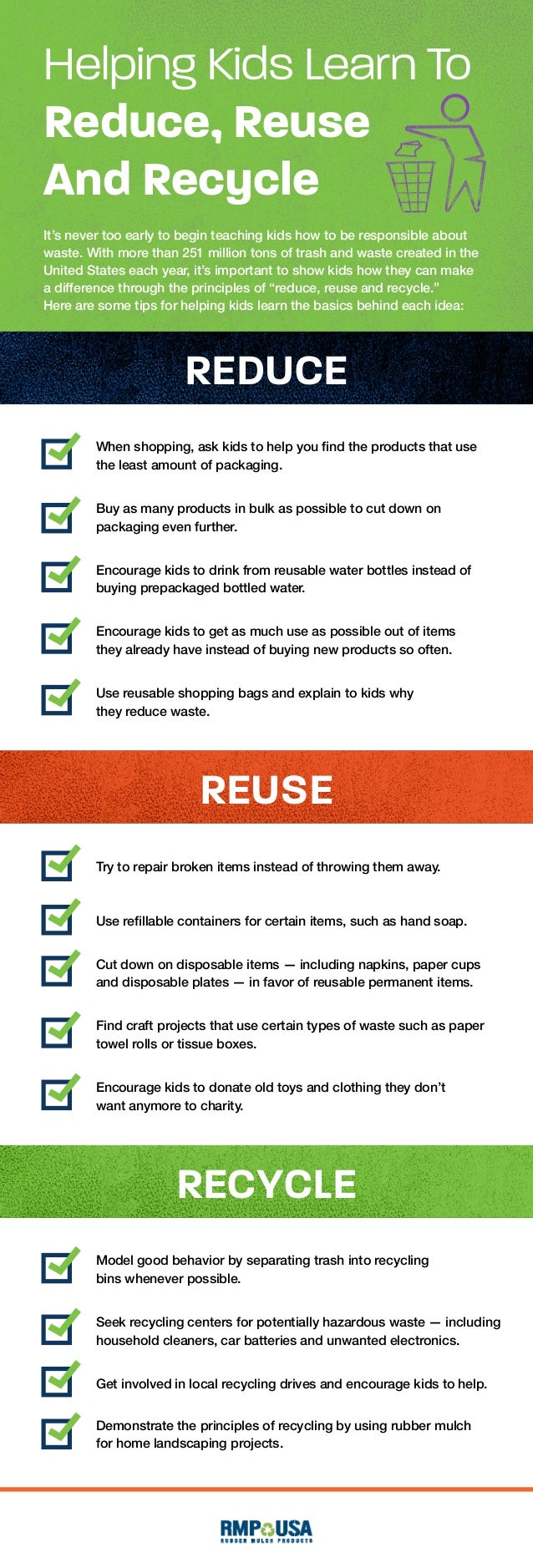 Reduce, Reuse, and Recycle Tips for Kids