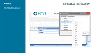 EXPRESSÃO (MATEMÁTICA)
CONTROLES PADRÕES
 