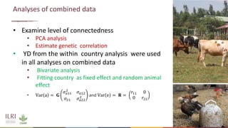 Feasibility of joint genomic evaluations for smallholder dairy data in Tanzania and Ethiopia