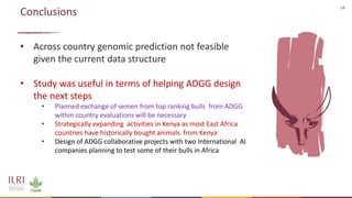 Feasibility of joint genomic evaluations for smallholder dairy data in Tanzania and Ethiopia