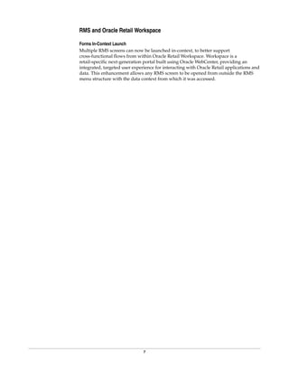Oracle Rms Screens Rms 132-rn | PDF