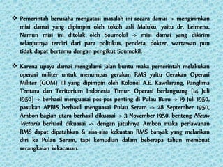 Pemberontakan RMS | PPT