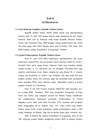 Republik Maluku Selatan | DOCX
