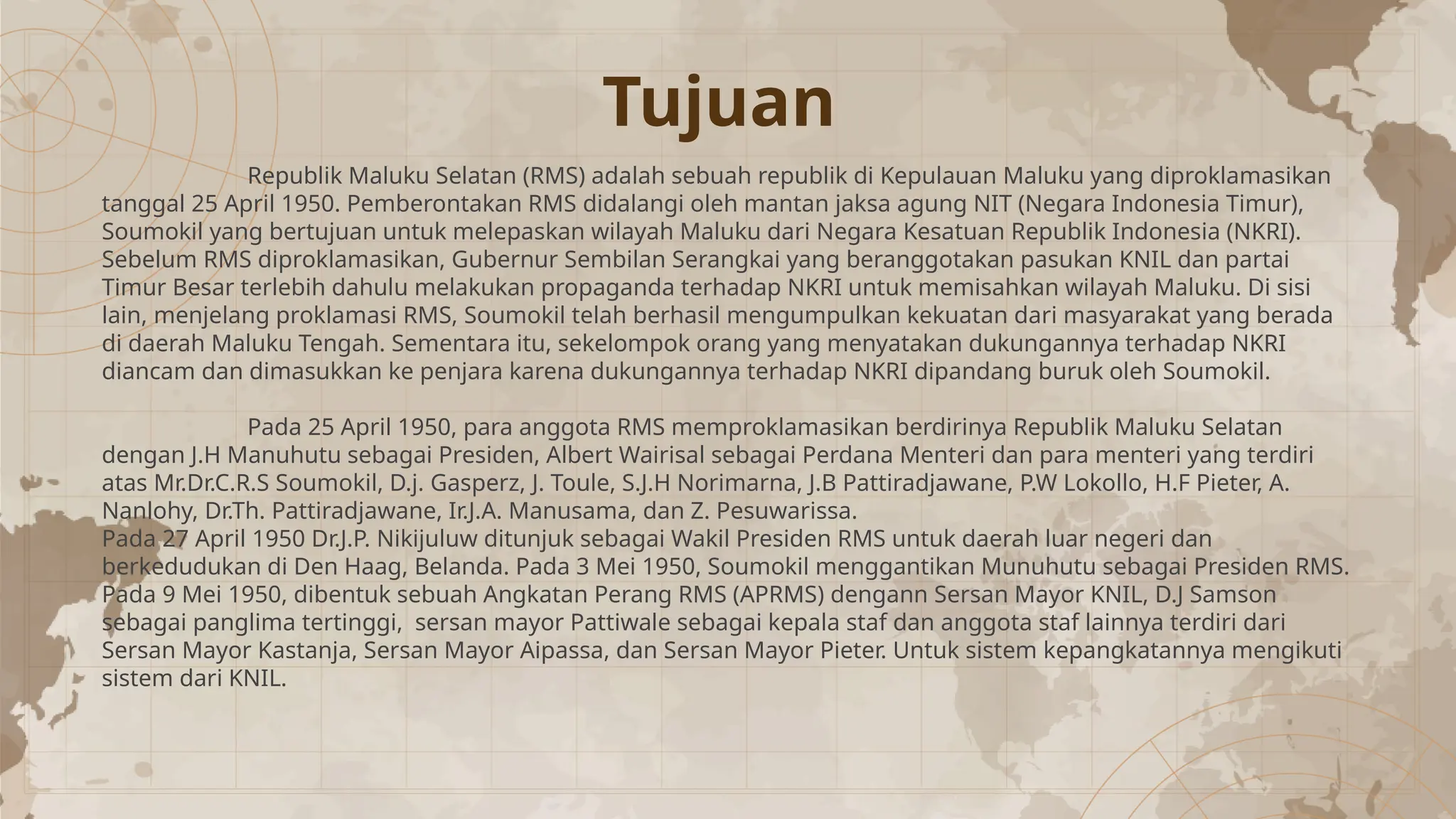 pemberontakan republik maluku selatan kelas 12 | PPTX