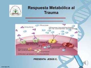 PRESENTA: JESÚS C.
Respuesta Metabólica al
Trauma
 