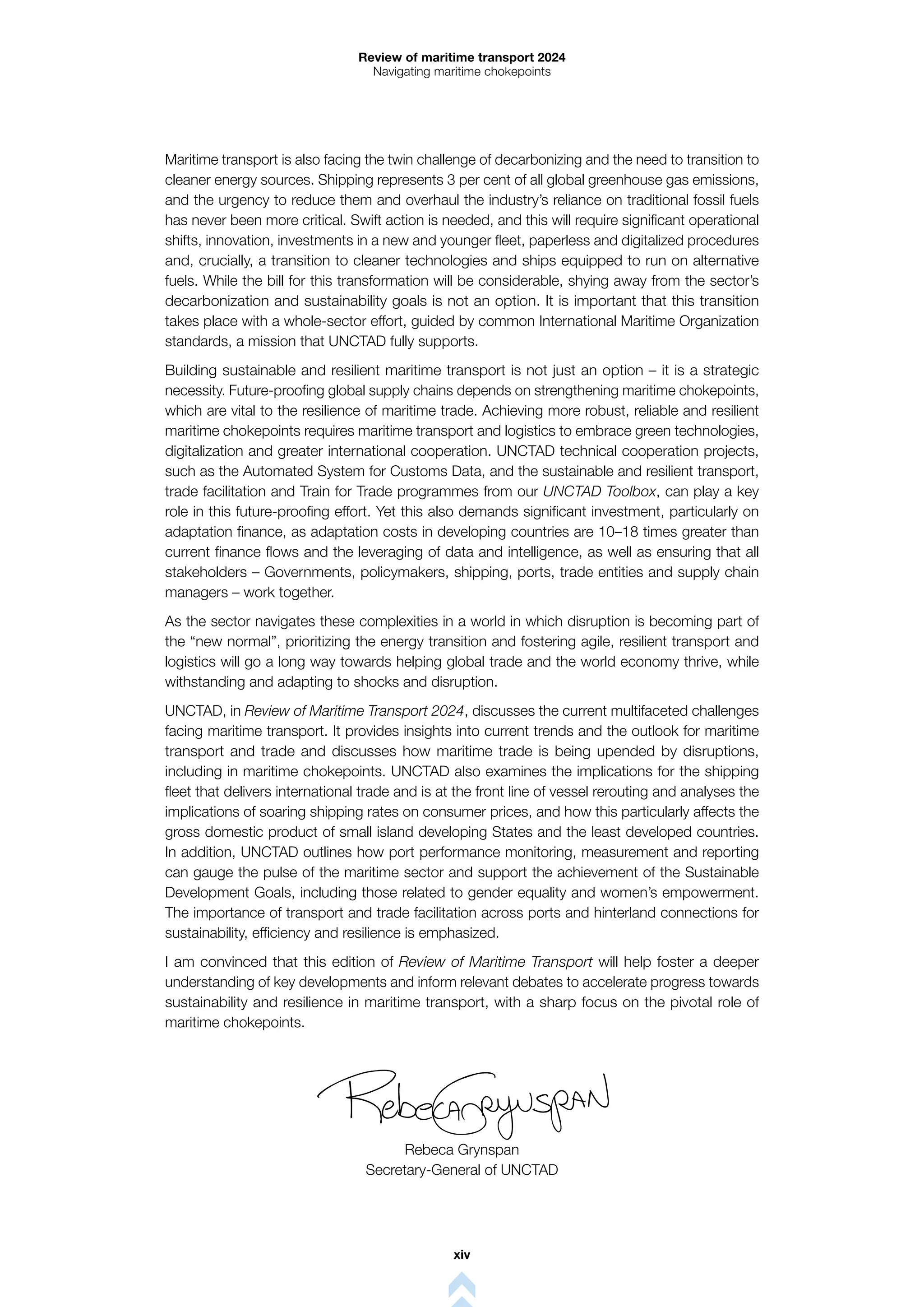 EED - UNCTAD Review of maritime transport 2024 | PDF