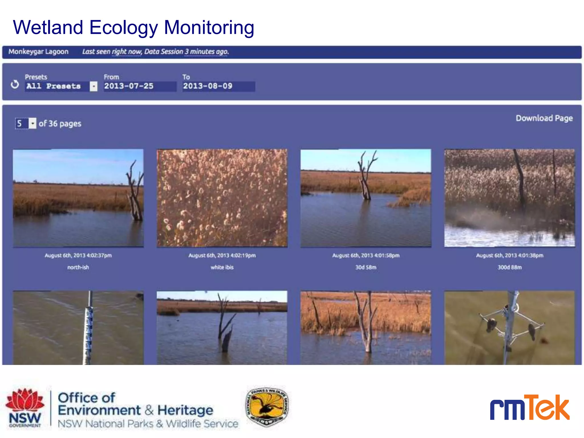 11
Wetland Ecology Monitoring
 