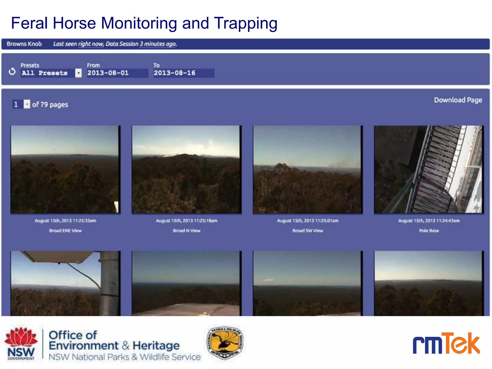 12
Feral Horse Monitoring and Trapping
 