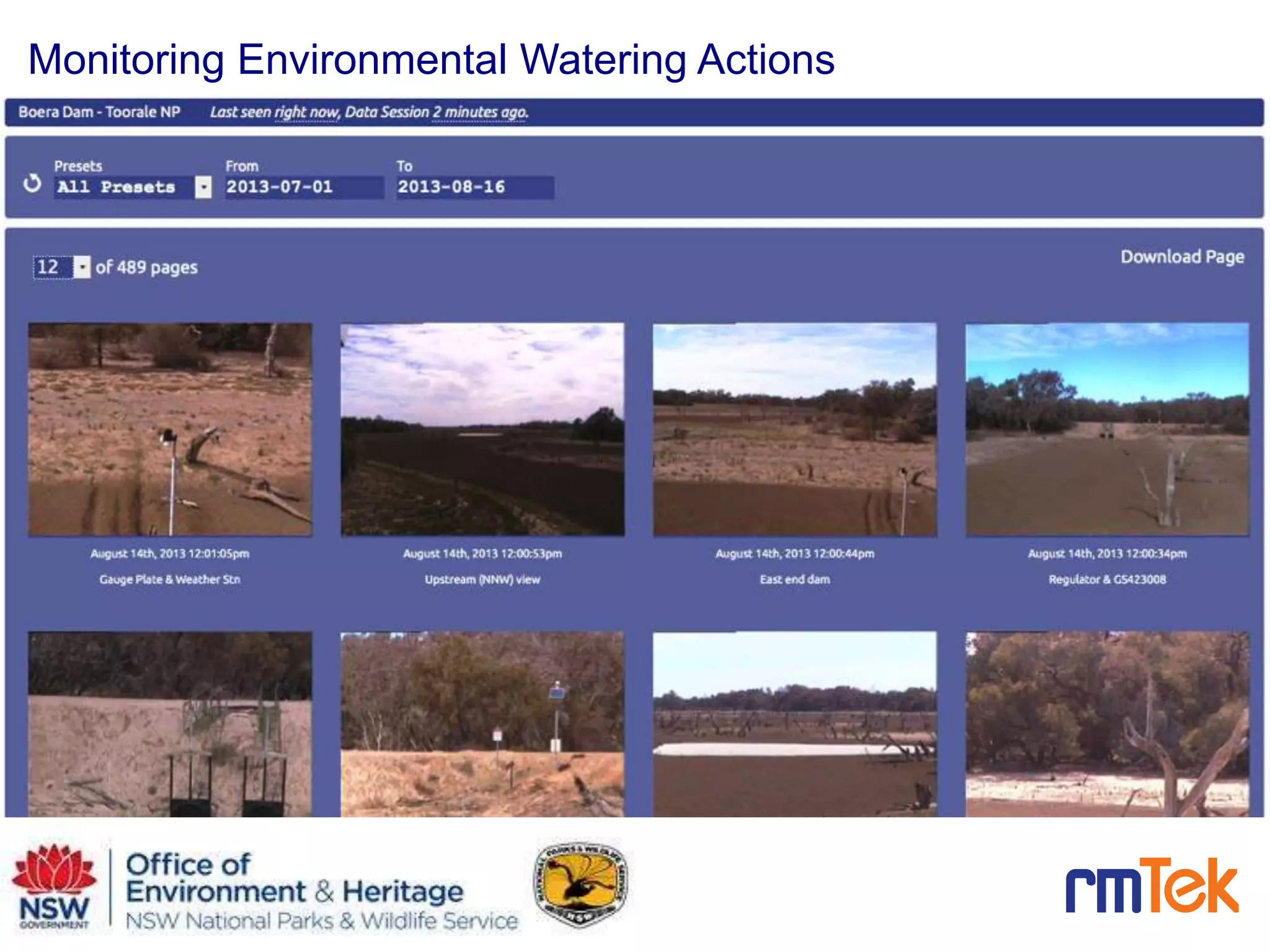 15
Monitoring Environmental Watering Actions
 