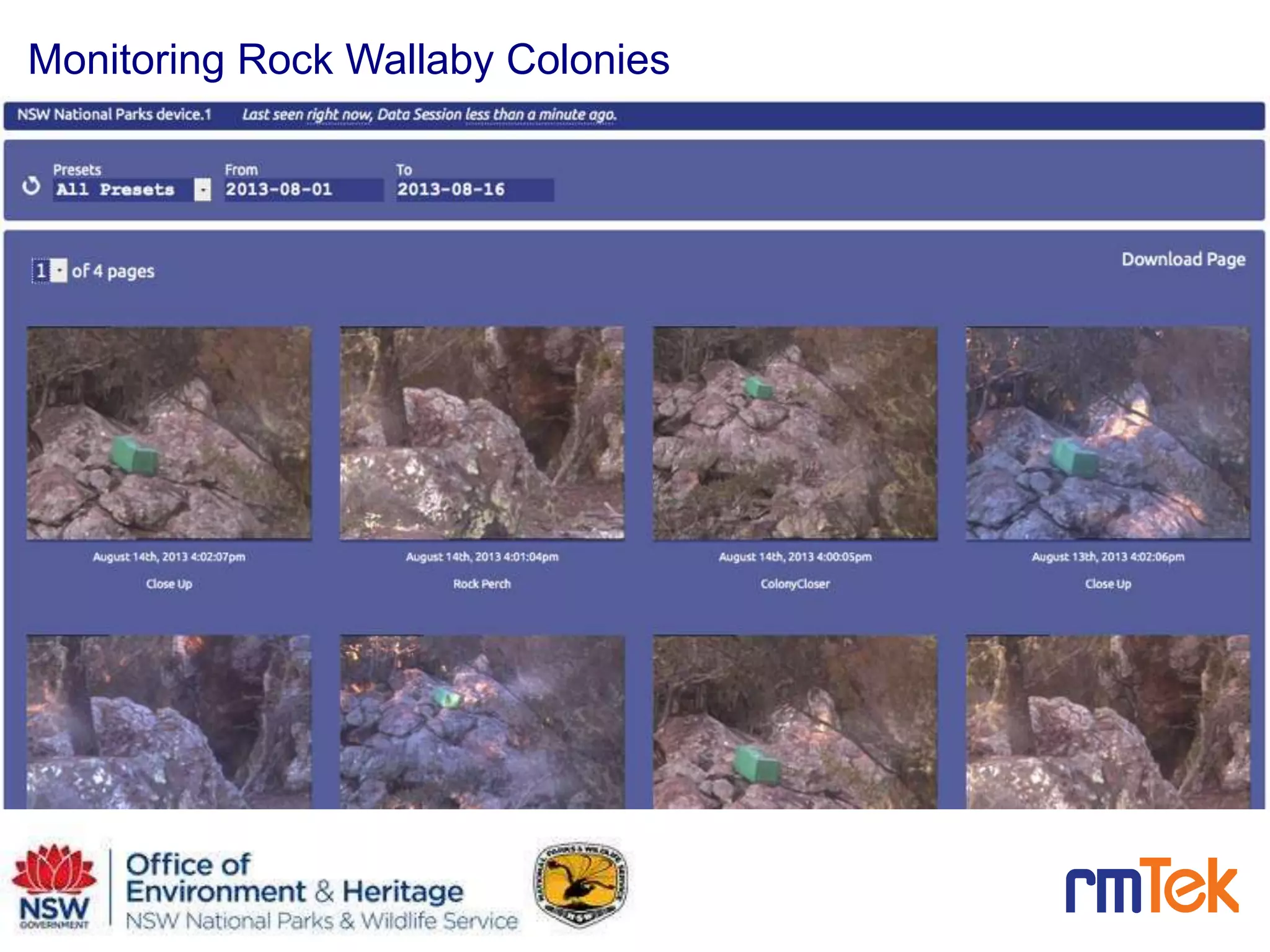 18
Monitoring Rock Wallaby Colonies
 