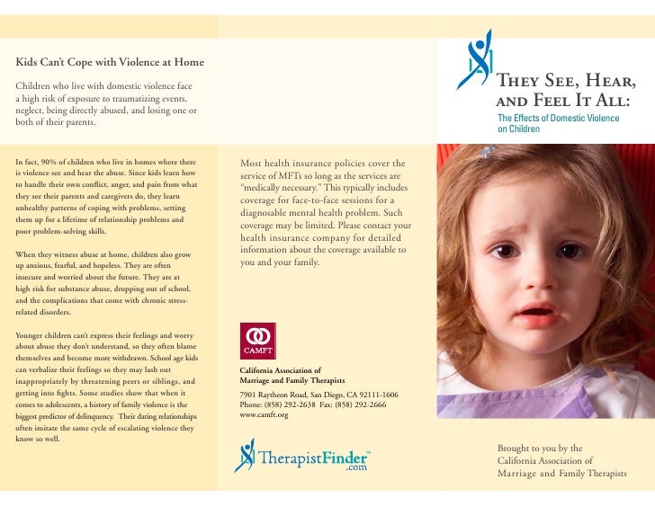 Effects Of Domestic Violence In Children