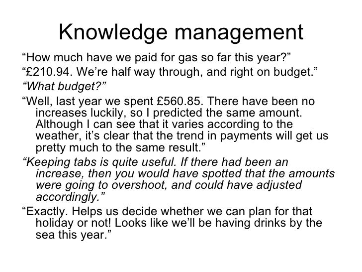 Records Management To Knowledge Management Summary