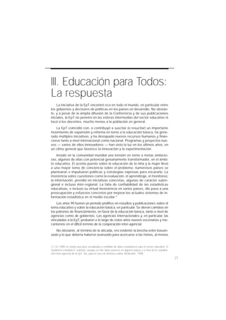 Rosa María Torres, Una década de Educación para Todos: La tarea pendiente