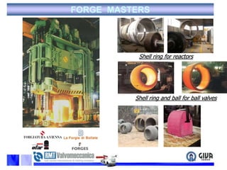 FORGE  MASTERSShell ring for reactorsShell ring and ball for ball valves