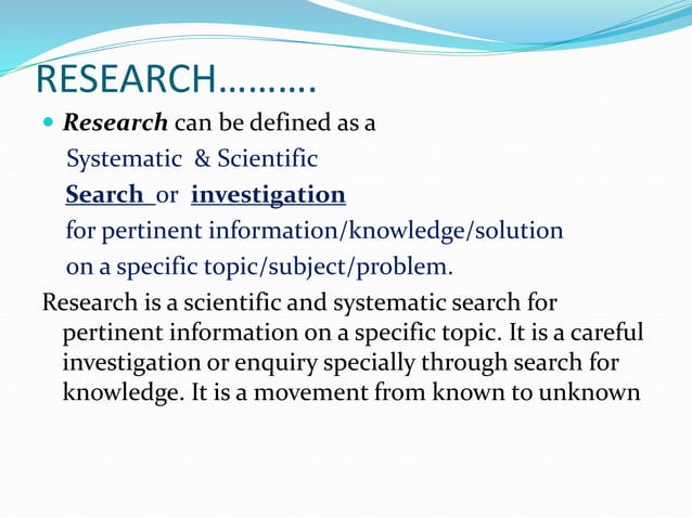 Introduction Research Methodology