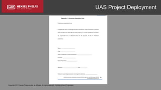 Copyright 2017 Hensel Phelps and/or its affiliates. All rights reserved. Confidential and Proprietary.
UAS Project Deployment
 