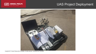 Copyright 2017 Hensel Phelps and/or its affiliates. All rights reserved. Confidential and Proprietary.
UAS Project Deployment
 
