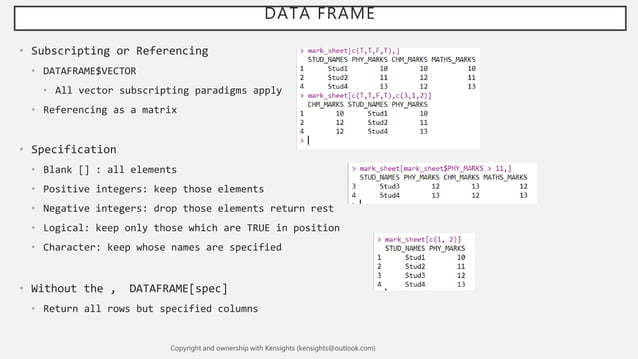 R DATA STRUCTURES 2 | PPTX