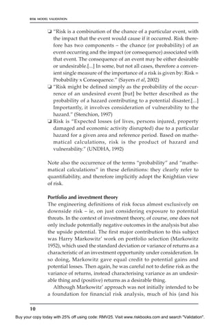 Model Risk Validation Tools Risk Model Validation teaser | PDF