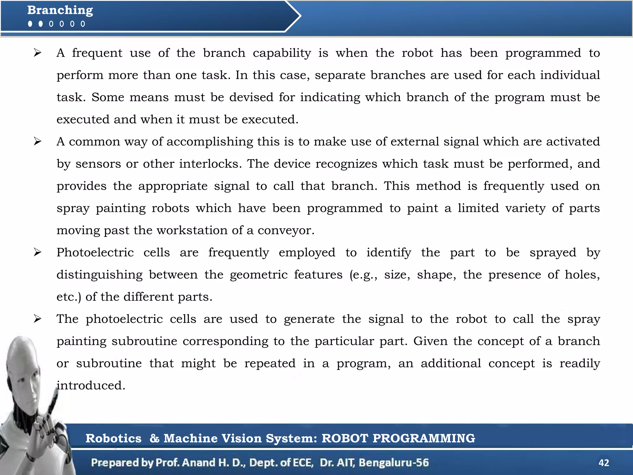 RMV robot programming | PDF