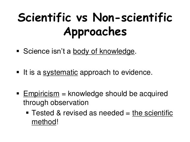 Non Scientific Question Example Scientific Vs Non Scientific Questions โ PQZIXV