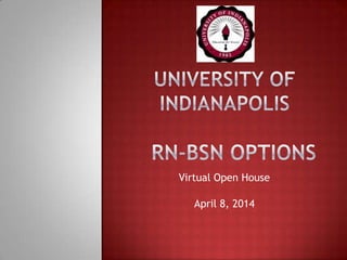 Virtual Open House
April 8, 2014
 