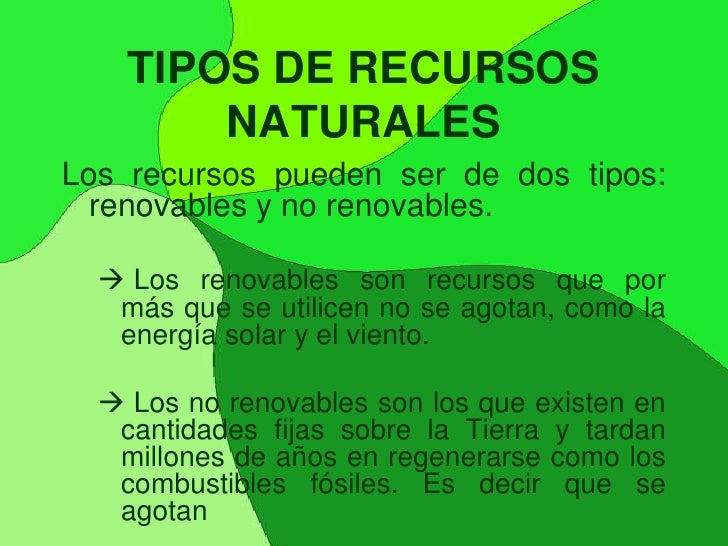 Recursos Naturales I