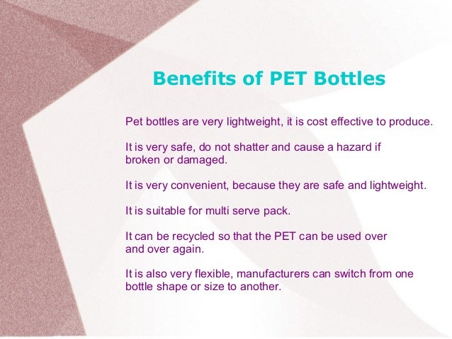 Pet Bottles And Their Uses