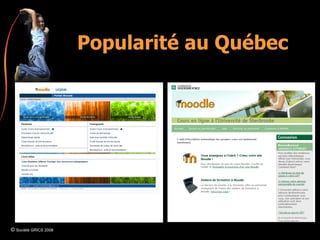 Popularité au Québec ©  Société GRICS 2008 