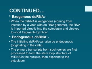 RNA_Interference powerpoint presentation | PPTX