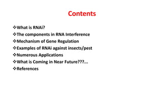 RNA interference (RNAi) in plants | PPTX